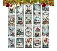 laxreheye Lot de 20 cartes de Noël vintage - Motif neige - Surprises de fête - Cartes de vœux rétro d'hiver - Pour souhaits d'hiver, amis, , collectionneurs, et adultes