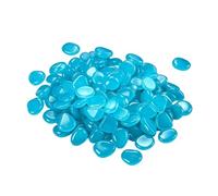 laxreheye Lot de 300 galets lumineux en résine pour le jardin, les allées, les allées, les aquariums, les bassins à poissons, les terrasses et les terrasses