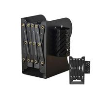 laxreheye Petit livre pour bureau, livres de bureau, organiseur de livres télescopique, livres en métal, organiseur avec porte-stylo, organisateur