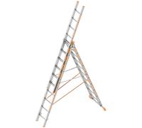 Layher Échelle universelle 3 parties Topic 1040 3x10 échelons