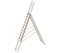 Layher Échelle universelle 3 parties Topic 1040 3x14 barreaux
