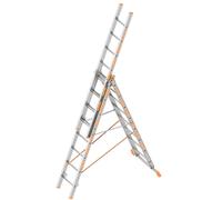 Layher Échelle universelle 3 parties Topic 1040 3x8 rungs