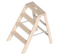 Layher Escabeau pliable en bois 1055, 4 marches