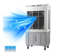 LaYiQimn Climatiseur Mobile,Refroidisseur d'air évaporatif Industriel avec Oscillation à 120°, réservoir d'eau, 3 Vitesses, Ventilateur de Refroidissement extérieur pour Grandes pièces, patios et Gar