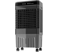 LaYiQimn Climatiseur Mobile,Refroidisseur d'air évaporatif Portable avec télécommande, Ventilateur Silencieux pour la Maison, Le Bureau ou Le Garage, 3 Vitesses, minuterie 12 h, Blocs réfrigérants in