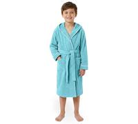 LAYNENBURG Premium Peignoir enfants & adolescents avec capuche - Fille et Garçon - 100% coton - OEKO TEX Standard 100 - Tissu éponge moelleuse - Taille 110 à 176
