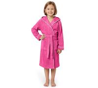 LAYNENBURG Premium Peignoir enfants & adolescents avec capuche - Fille et Garçon - 100% coton - OEKO TEX Standard 100 - Tissu éponge moelleuse - Taille 110 à 176