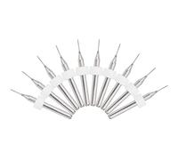 Lazmin112 10 Pièces de Forets à Buse D'aiguille de Nettoyage de 0,4 Mm, Kit en Carbure de Tungstène adapté aux Cartes PCB SMT CNC, aux Plastiques, avec Aiguilles et Pinces en Acier