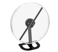 Lazmin112 Ventilateur D'hologramme 3D, Projecteur Holographique de 12,6 Pouces avec Couvercle Transparent, 224 Puces LED, Résolution 2000 X 224, avec Contrôle par Application PC, pour (Prise UE)