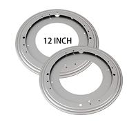 Lazy Susan Hardware Lot de 2 roulements de Plateau tournant épais de 30,5 cm Capacité de Charge de 453,6 kg Base pivotante pour Table rotative, Rangement de Cuisine, Plateau de Service, étagères