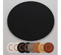 Lazy Susan Plateau de service rond en bois pour table de salle à manger 45 cm Grand plateau tournant pour usage domestique Parfait pour les fêtes et les rassemblements Blanc
