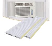 LBG Products Lot de 2 panneaux latéraux isolants pour climatiseurs de fenêtre - 43,2 x 25,4 cm - Blanc