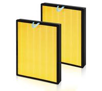 LBLVBNEWD Vital 200S Pet Care Lot de 2 filtres de rechange pour purificateur d'air LEVOIT Vital 200S et 200S-P, filtre à charbon actif H13, compatible avec Vital 200S-RF (LRF-V201-WUS), jaune
