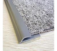 LBROTY Bande de transition de sol flexible de la moquette au carrelage, autocollante, 3,3 cm de large, découpable, convient pour la maison, les endroits bondés (2 m, gris)