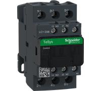 LC1D38P7 - Contacteur de puissance, TeSys D, 3 broches, 1 NC, 1 NO, 230 V.