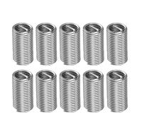 LCCEERD 50 Pièces Insert Réparation Filetage, M6X1X2,5D Acier Inoxydable Helicoil, Inserts Filetés Auto Taraudeurs pour Réparations Domestiques Auto Entretien Industriel Projetsbricolage
