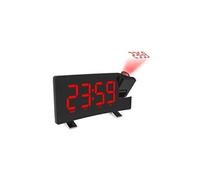 Lcd numérique snooze radio-réveil led écran couleur projection mur/plafond rouge