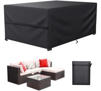 LCGOD Housse imperméable pour meubles de jardin, toile pour meubles de jardin, tissu Oxford 600D épais, coupe-vent, anti-poussière, résistante aux UV, housses de protection pour meubles de jardin et b