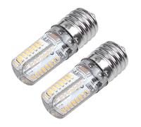 Lckiioy 2X E17 Socket 5W 64 Lampe LED Ampoule 3014 SMD blanc chaud AC 110V-220V