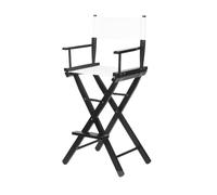 LCKKJHG Chaise de Realisateur Pliante Chaise De Réalisateur Polyvalente en Bois Massif, Tabouret Haut Pliable Toile, Bureau, Maquillage, Siège Portable Et Confortable(Color01)