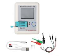 Lcr-tc1 Testeur de transistor multifonction avec écran couleur Tft rétroéclairé de 4,6 cm pour Npn Pnp Mosfet Igbt Diode condensateur résistance et détection de forme d'onde infrarouge plus fonction