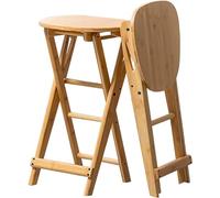 LCUVIMPEX Repose-Pieds Portables, Tabouret Pliant en Bambou avec Repose-Pieds for Cuisine et Patio, capacité de 250 Livres