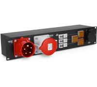 LD Systems ADA PDU - Unité de distribution de courant triphasé pour rack (32 A), 2 U et 19" - Distributeurs de courant