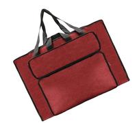 Ldabrye Petit sac de transport pour planche à dessin avec poignée pour artistes, étudiants, peinture en plein air, sac d'art résistant à l'eau, Rouge, One Size