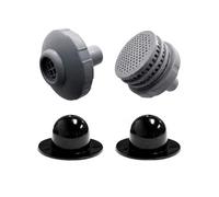 LDBEMG Kit Vanne Paroi & Crépine Pompe, 1 Ensemble Accessoires Piscine avec 2 Bouchons Souples, Installation Facile