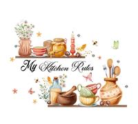 LDBKLGHJ Stickers Manga pour Porte Placard Stickers muraux Autocollant Citation Vintage Deco Cuisine, Muraux & Deco - Transformez Votre avec Notre frigo, Salle à Manger, Porte Meuble Moderne