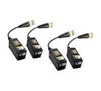 Ldbuejiaja Émetteur balun vidéo fiable de 8 MP pour format CVBS avec une portée de transmission allant jusqu'à 400 m, répartiteur balun CCTV