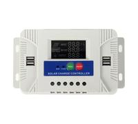 Ldbuejiaja Indicateur LED, régulateur de charge solaire, 12 V, 24 V, détection automatique, pas de réglages manuels, efficace pour le camping à domicile, pas d'installation, régulateur de charge