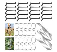 Ldbuejiaja Lot de 40 clips d'entraînement pour arbre fruitier, extracteur de branches en plastique ABS et métal pour une installation facile, écarteurs de branches d'arbre fruitier