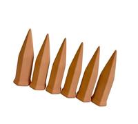 Ldbuejiaja Lot de 6 ampoules d'humidité en céramique automatique pour plantes - Embouts d'arrosage goutte à goutte pour arroseur de racines de jardin