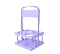 Ldbuejiaja Porte-gobelet pliable robuste en plastique, capacité de 4 bouteilles, porte-gobelet pratique pour activités de plein air, porte-bière pliable