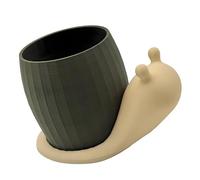 Ldbuejiaja Pot à plantes viande en plastique en forme d'escargot, boîte de fenêtre, cactus, plante, cadeau pour chambre à coucher, décoration de bureau, thème chaton