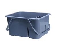 Ldbuejiaja Seau à outils robuste en plastique ABS avec 4 sections et poignées confortables pour l'atelier ou l'usage domestique, organiseur à double poignée