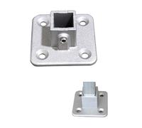 Ldbuejiaja Tube carré articulé 25 x 25 mm, base 25 x 25 | Raccord d'angle à 3 voies, alliage d'aluminium, connecteur de tube carré, construction industrielle d'étagère, simple