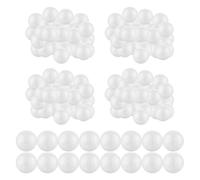 LDHHYH Lot de 100 Boules en Polystyrène 5 cm, Boule Polystyrène 5 cm et Boule Mousse Blanche Grand Format pour Loisirs Créatifs, Décoration DIY et Fêtes