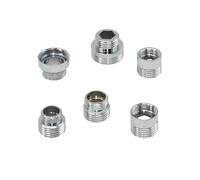 LDHNFBYV 1 connecteur fileté en Laiton 1/2" vers M16 M18 M24 M28 mâle Femelle for Robinet de purificateur d'eau à Bulles, raccords en cuivre plaqué Argent(Silver)