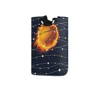 LDIYEU Étoile De Feu De Basket-Ball Grand Panier à Linge Pliage Étanche Rangement Corbeille à Linge avec Poignées pour Maison Buanderie