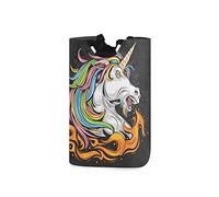 LDIYEU Feu Licorne en Colère Grand Panier à Linge Pliage Étanche Rangement Corbeille à Linge avec Poignées pour Maison Buanderie