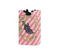 LDIYEU Fruit Raisin Violet Grand Panier à Linge Pliage Étanche Rangement Corbeille à Linge avec Poignées pour Maison Buanderie