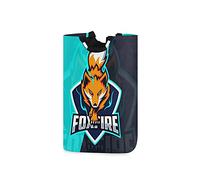 LDIYEU Renard Feu Bleu Noir Cesti per Biancheria Grande Portabiancheria Sporca Con Maniglie per Bagno Lavanderia Borsa Giocattoli Bambini Stoccaggio Organizzatore Cesto