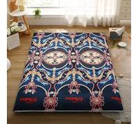 LDLCYCN G,135x190cm, Housse De Matelas Futon Queen/King Size avec Fermeture À Glissière Couvre - Lit Japonais Entièrement Enveloppé Matelas Pliant Housse De Matelas Futon Anti - Poussière