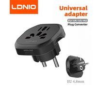 Sat NIO-Adaptateur de voyage universel, US UK AU CN KR, convertisseur de prise UE vers prise murale universelle, prises de conversion pour la maison, grotte noir