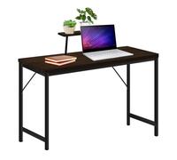 LDSZXNE Bureau gaming Support d'écran étagère Surface en Fibre de Carbone Noir 80X40X75 CM