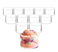 LDXDRU 12 Pièces Verrine 8 cm X 5 cm pour Pudding Mousse Tiramisu, Coupelle Dessert et Ramequin Dessert pour Fête Buffet Table Maison Restaurant Réception