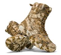 LDZDGD Bottes de Combat Tactiques Camouflage pour Hommes - Bottes de Chasse et Militaires Légères et Imperméables avec Semelle Antidérapante pour l'Extérieur, la Randonnée et le Travail