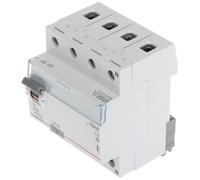Disjoncteur à courant résiduel P 304 4P 25A 30MA TYPE AC TX3 SERIES 411707